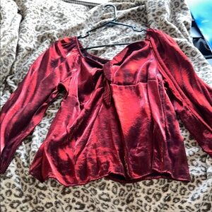 Elegant Red Women's Top